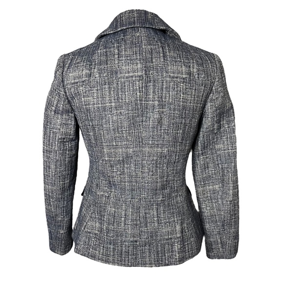 Linen Blend Blazer 4 Banana Republic Double Breasted Crosshatch Tweed Jacket - Picture 2 of 14
